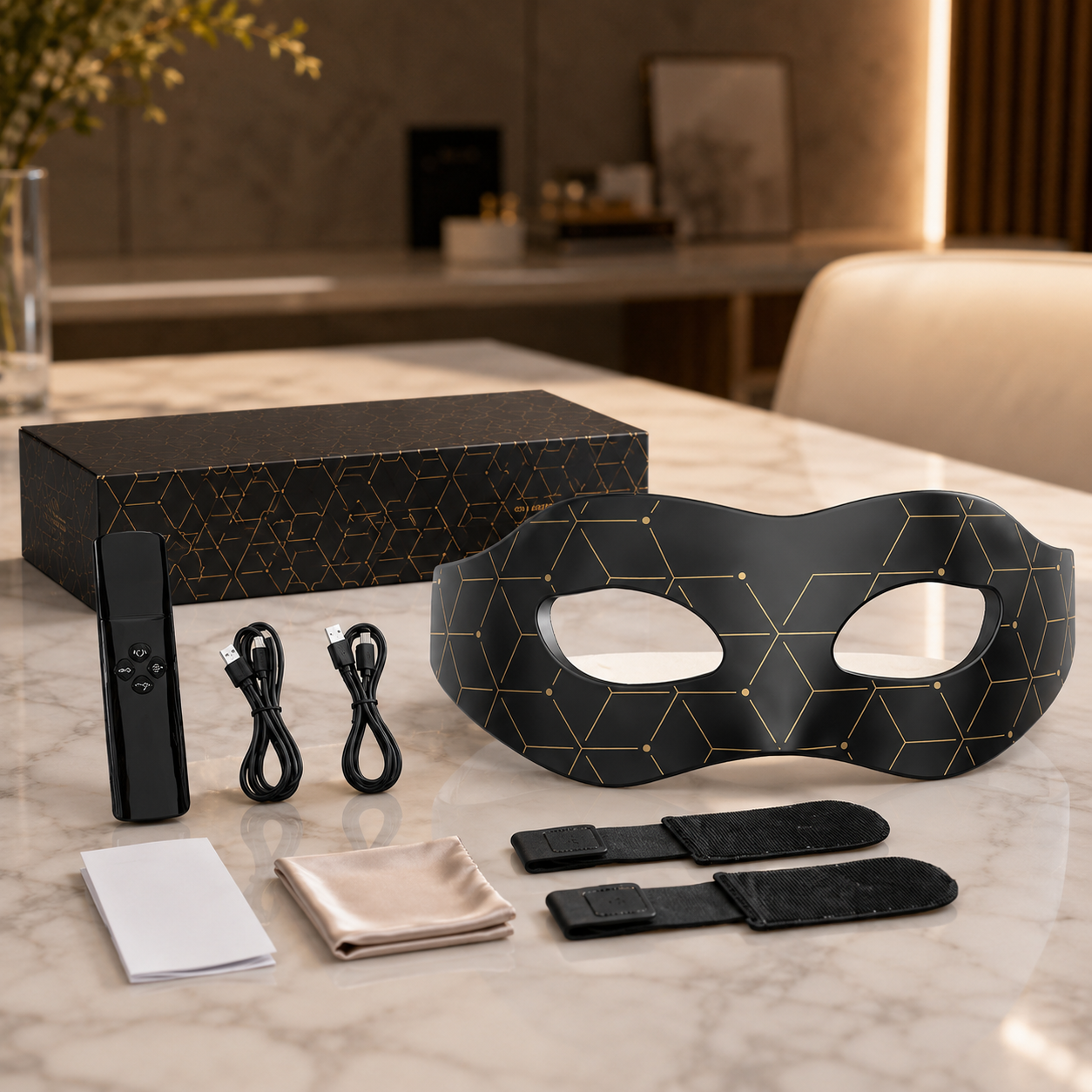 7-Colour LED Photon Eye Beauty Mask – Red Light Therapy Eye Mask