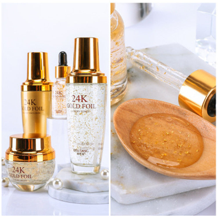 Gold Herbal Anti-Aging Facial Care Set – Korean-Inspired 5 Piece Skin Care Collection