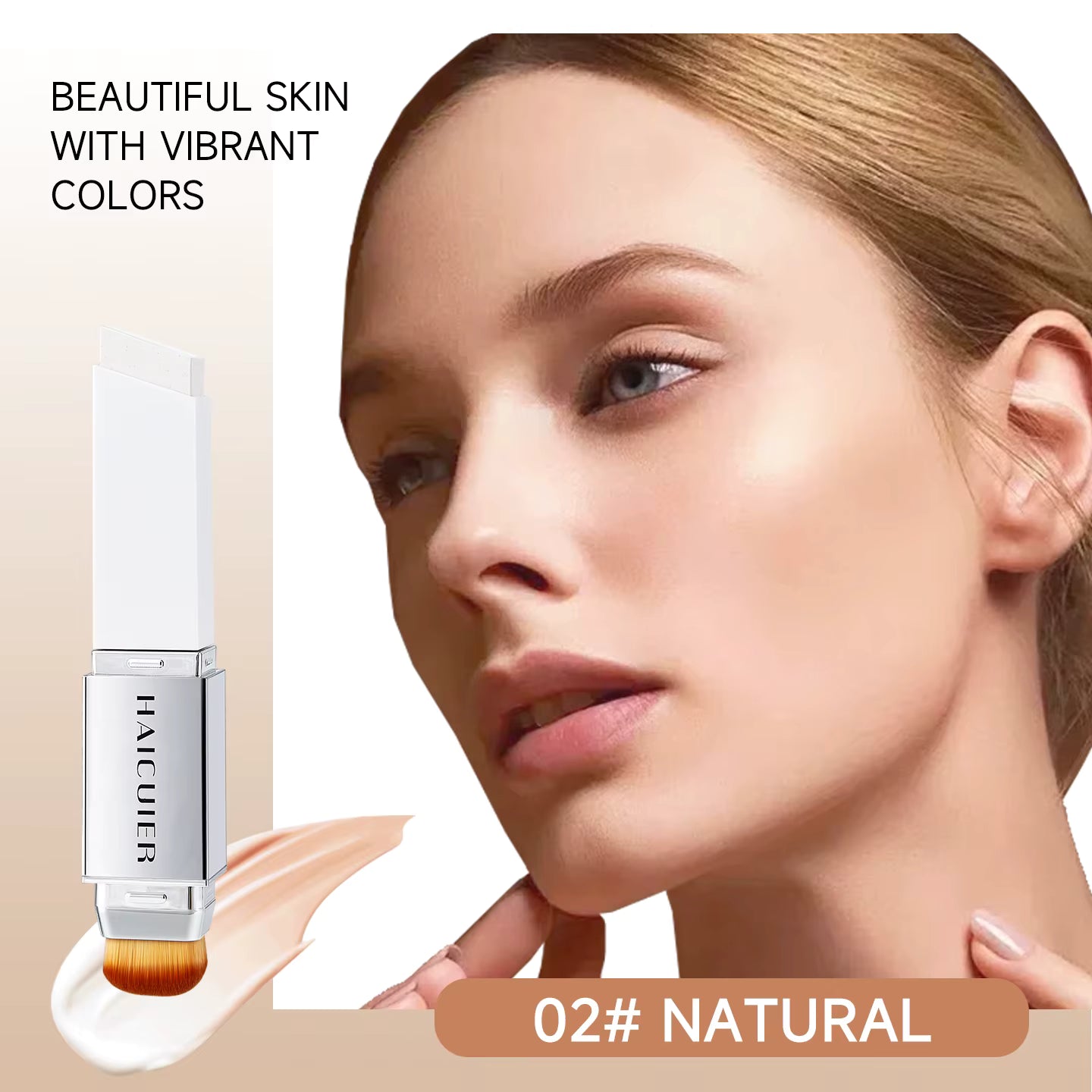 HAICUIER Colour-Changing Foundation Stick | Waterproof Korean Makeup