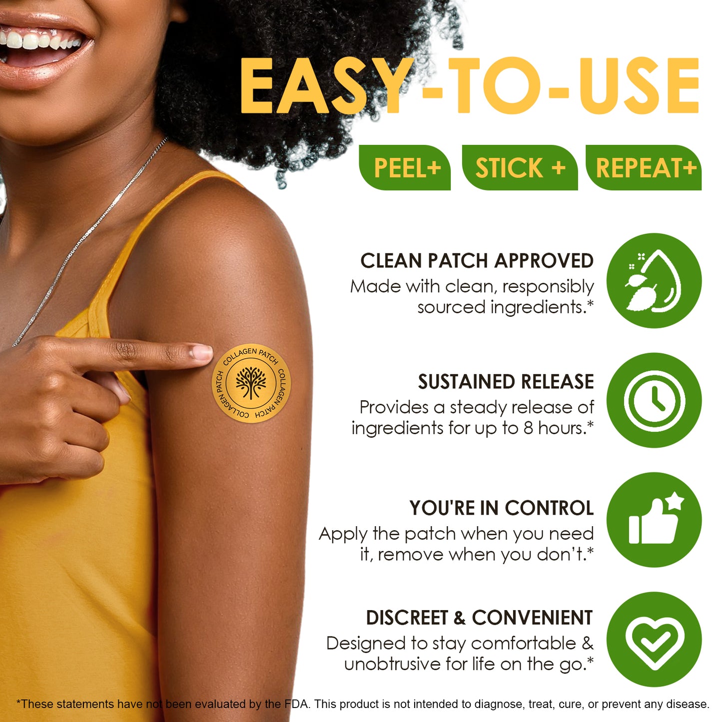 Acentialabs Collagen Patches | Skin Firming, Elasticity & Anti-Ageing Support