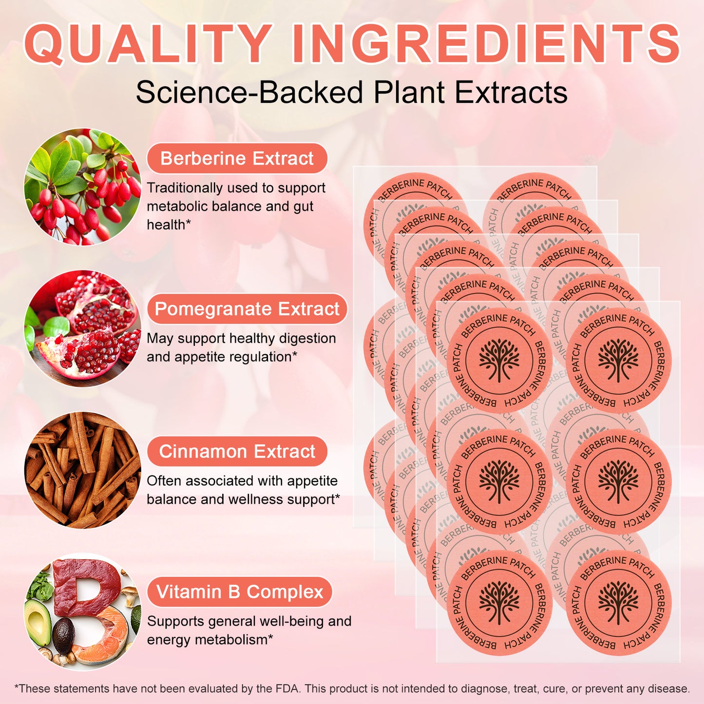 Acentialabs Berberine Patches | Appetite, Cravings & Metabolism Support