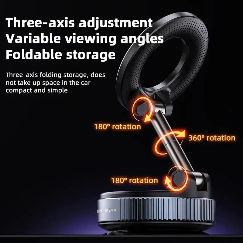 Universal Magnetic Vacuum Suction Car Phone Holder