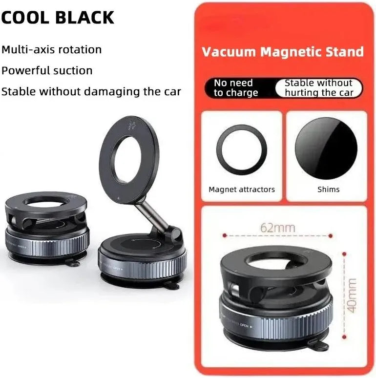 Universal Magnetic Vacuum Suction Car Phone Holder