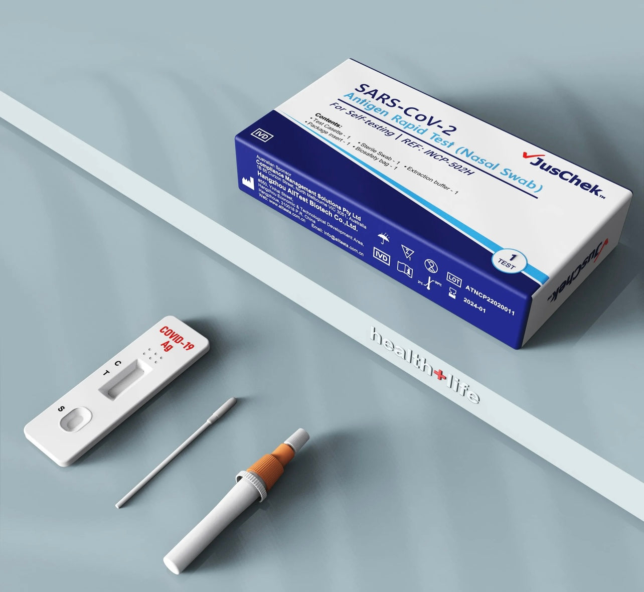 The JusChek COVID-19 Antigen Rapid Test (500 tests)