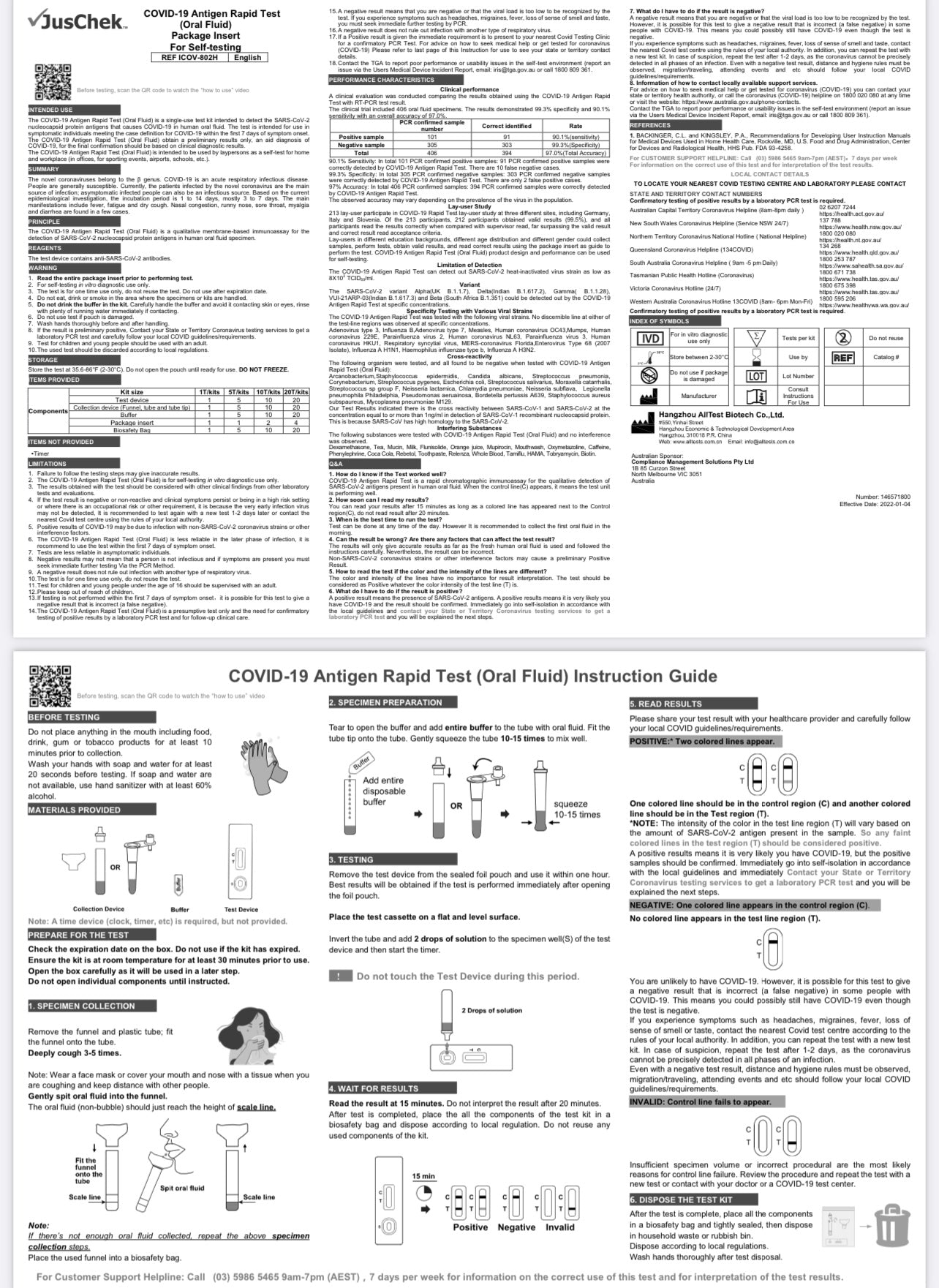 The JusChek COVID-19 Antigen Rapid Test (500 tests)