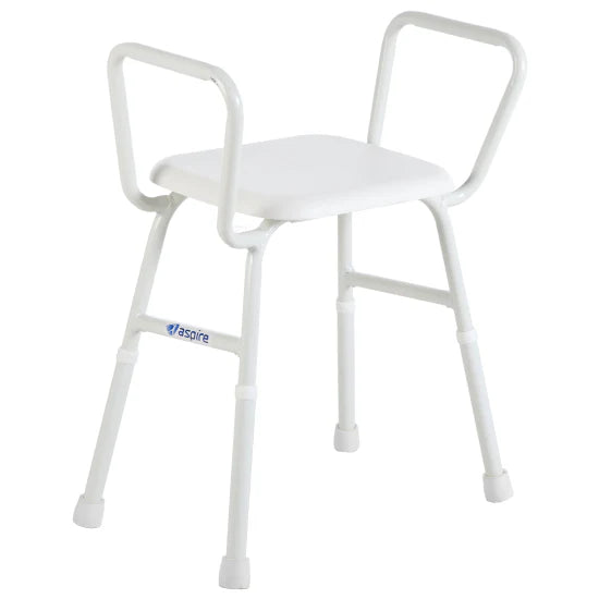 ASPIRE Shower Stool - With Padded Seat ( PS ) - Steel
