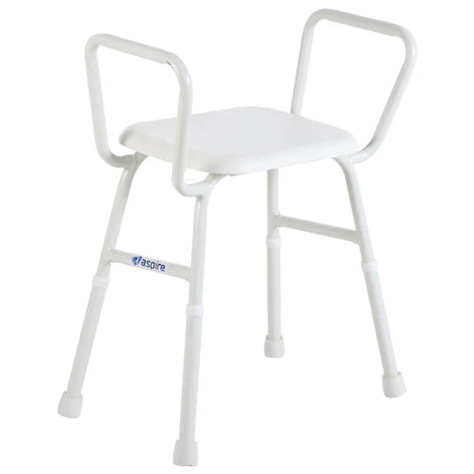 ASPIRE Shower Stool - With Padded Seat ( PS ) - Steel