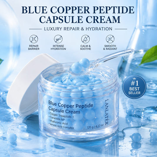 Blue Copper Peptide Capsule Cream 120g – Hydrating Barrier Renewal Moisturiser