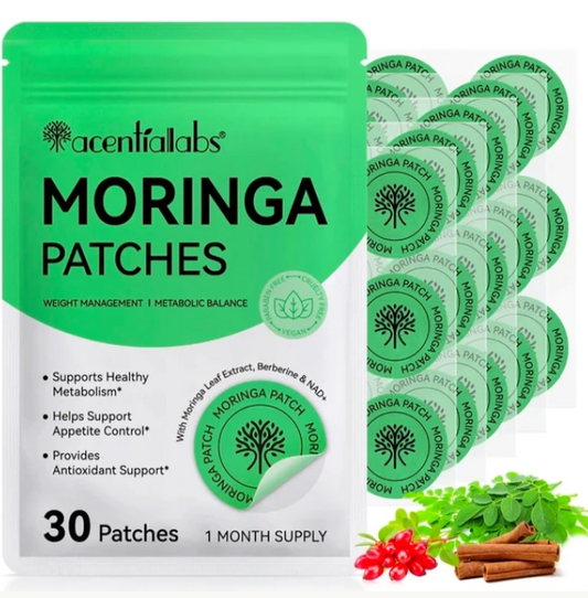 Acentialabs Moringa Patches with Berberine and NAD+ – 30 Pack