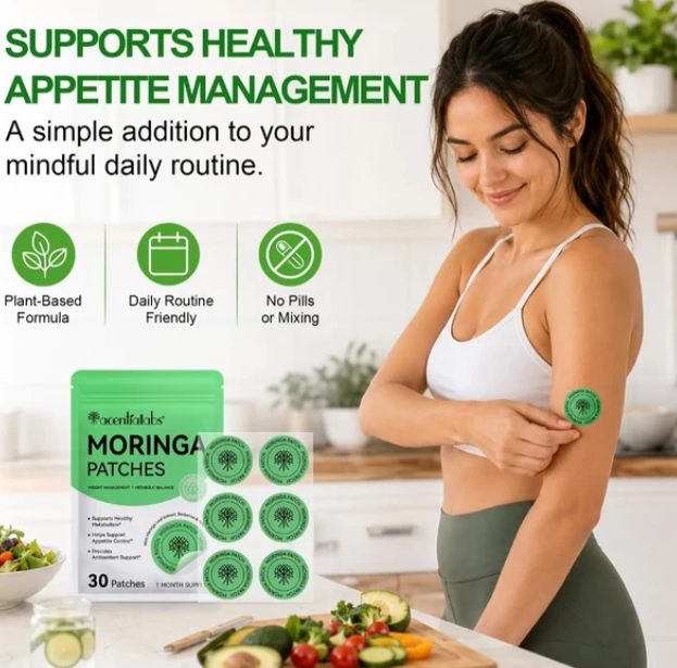 Acentialabs Moringa Patches with Berberine and NAD+ – 30 Pack