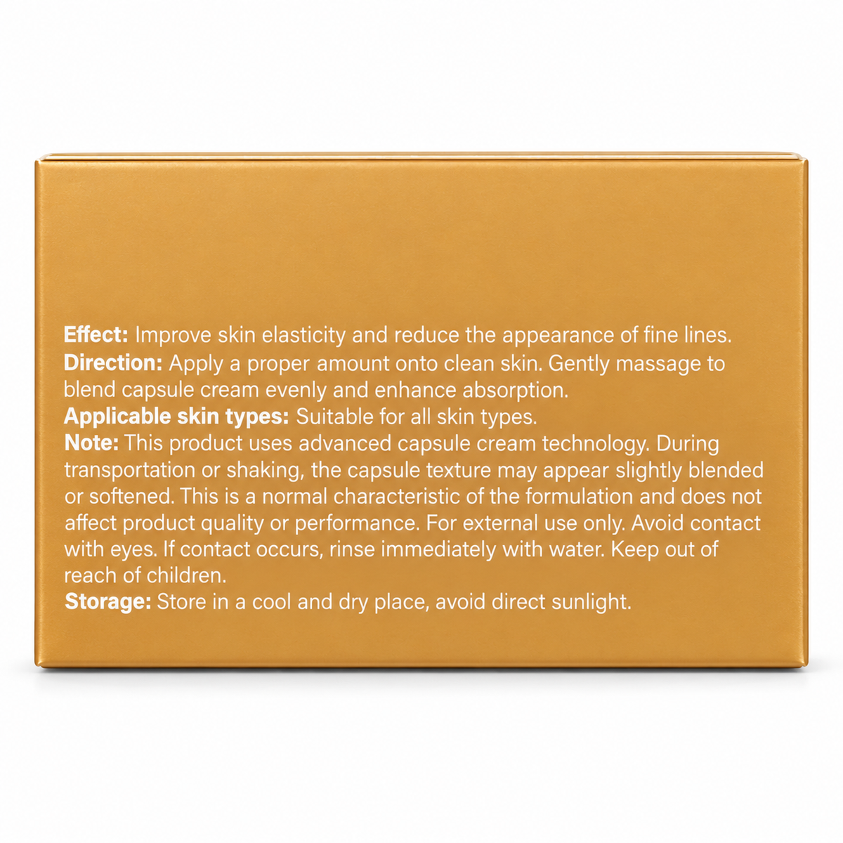 AESTHTANY Astaxanthin Capsule Cream directions and storage
