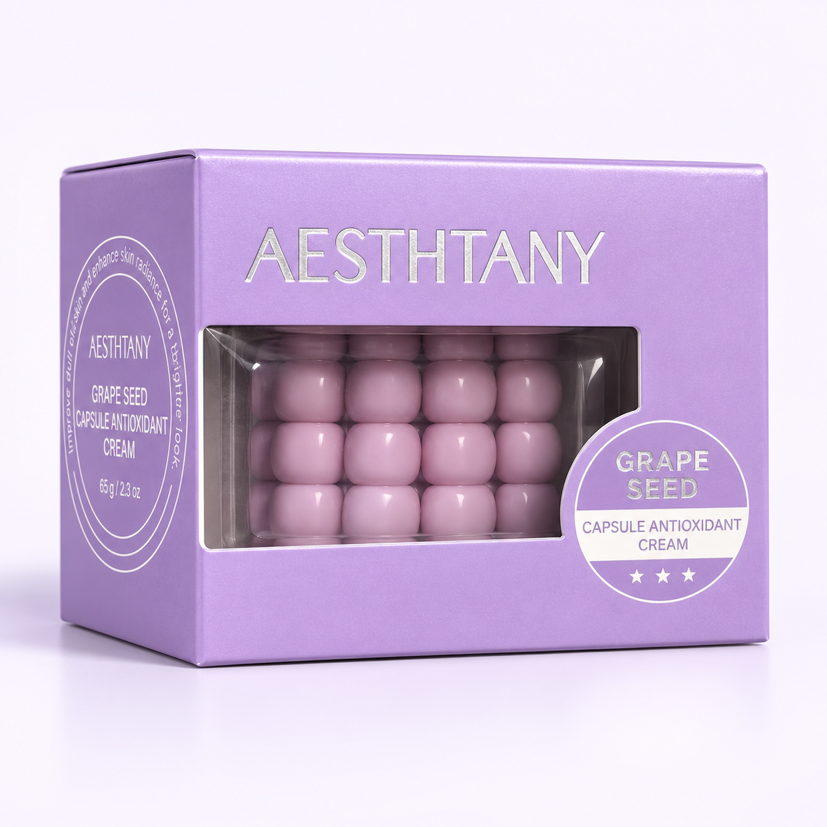 AESTHTANY Grape Seed Capsule Cream 65g clean white background product image