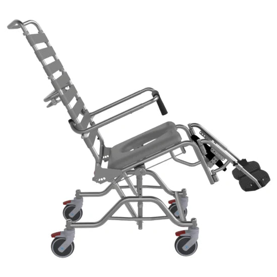 ASPIRE Tilt & Recline Commode - Attendant Propelled - 530mm Wide