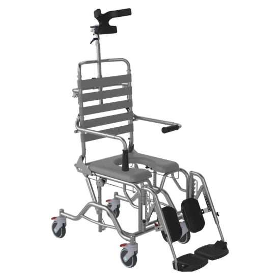 ASPIRE Tilt & Recline Commode - Attendant Propelled - 530mm Wide