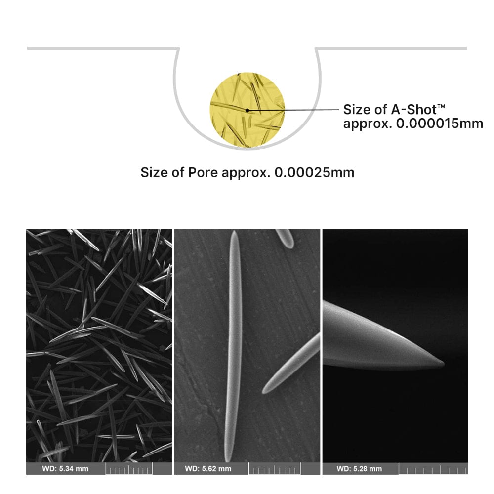 Celimax A-Shot micro-particle technology information