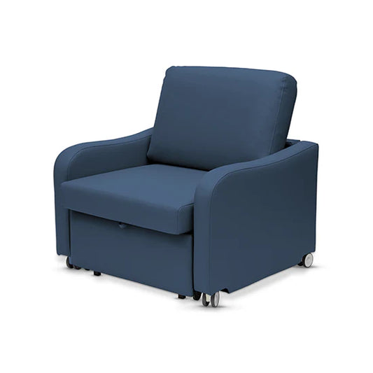 ASPIRE - Comfy Sleeper - Overnight Chair/Bed - Vinyl - Navy