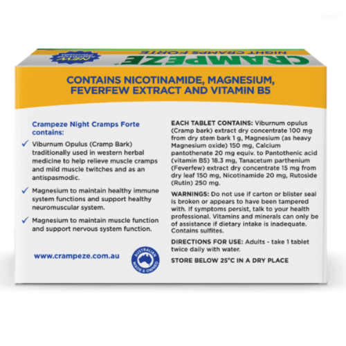 Crampeze Night Cramps Forte 30 Capsules