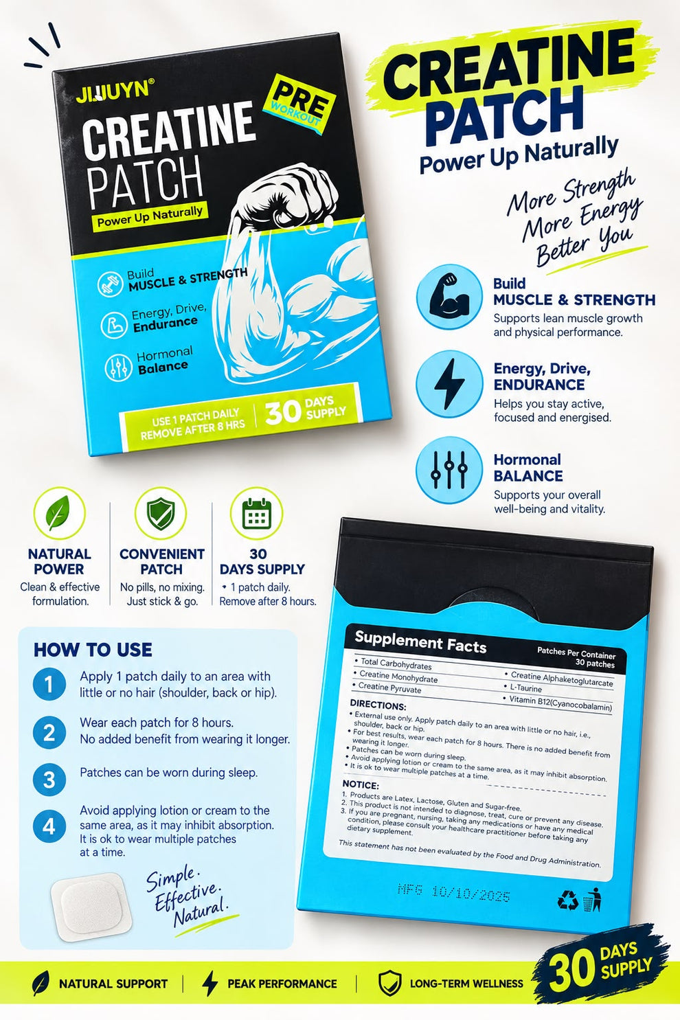JUJUYN Creatine Patch – Oz Medical Supplies