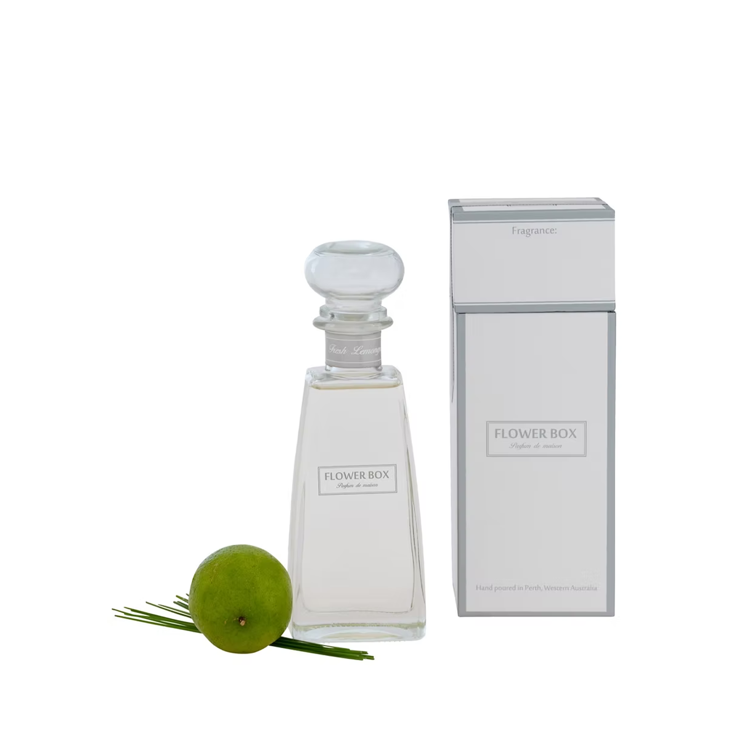 Flower Box Fresh Lemongrass Standard Diffuser with presentation box
