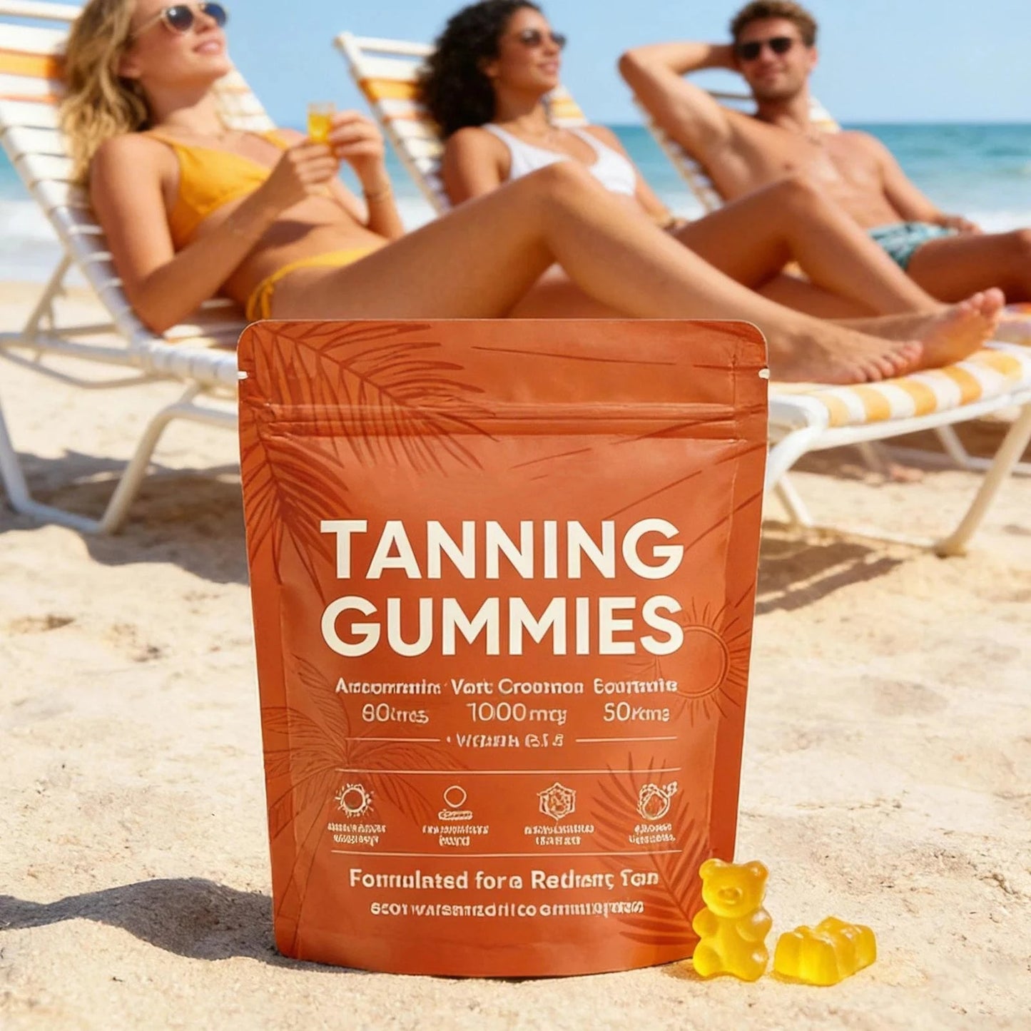 Tanning Gummies | Beta Carotene, Astaxanthin & Lycopene for a Natural Glow