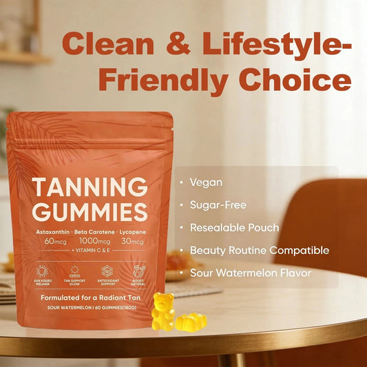 Tanning Gummies | Beta Carotene, Astaxanthin & Lycopene for a Natural Glow