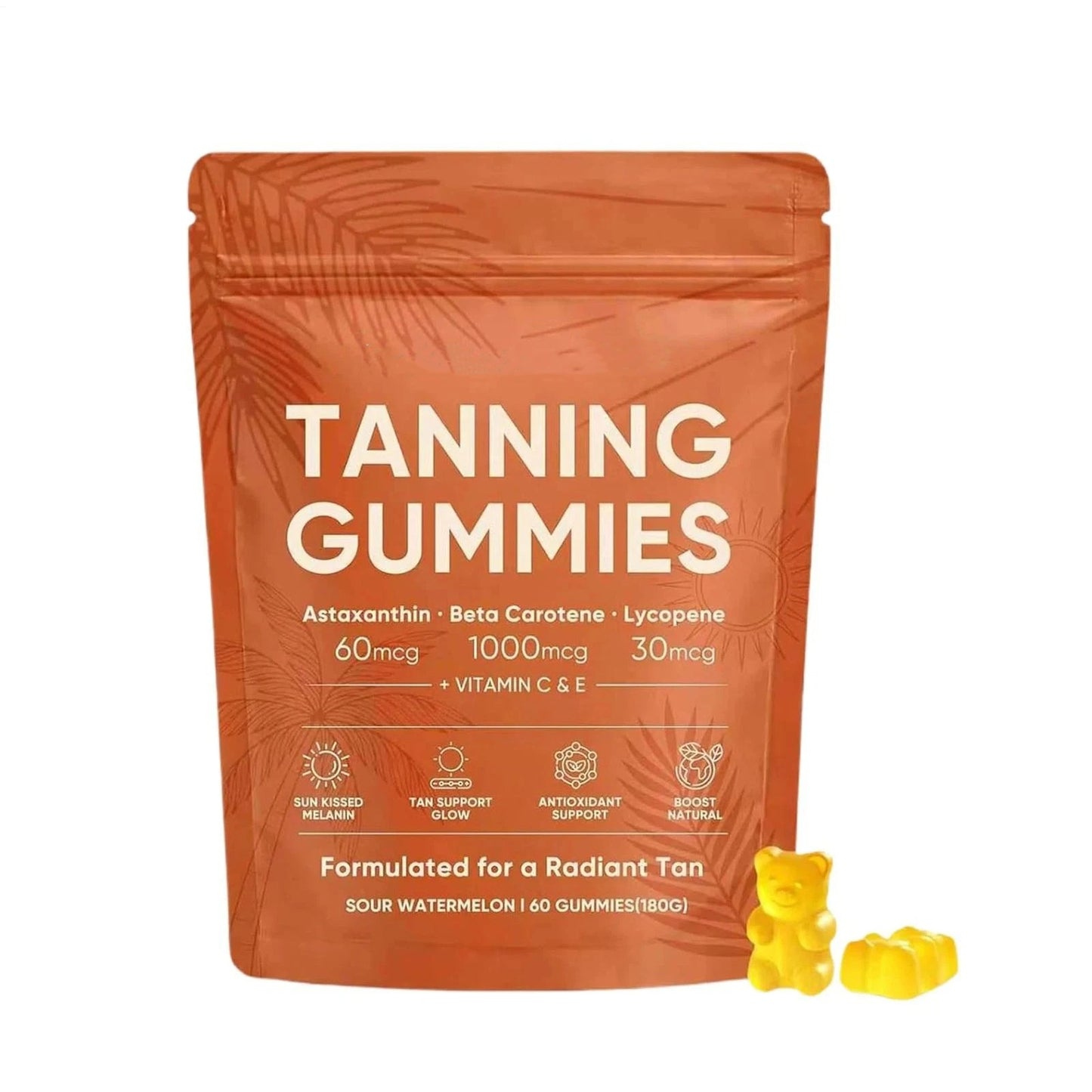 Tanning Gummies | Beta Carotene, Astaxanthin & Lycopene for a Natural Glow