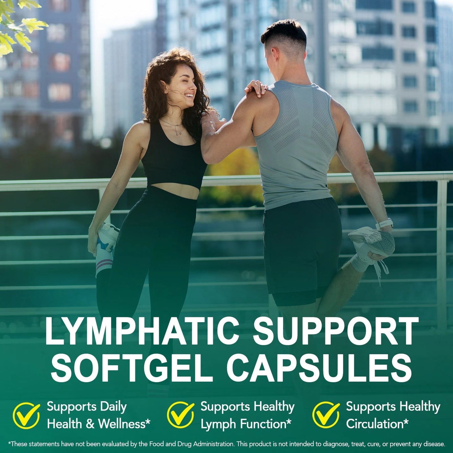 SOLOTREE Lymphatic Support Supplement 21-in-1 Botanical Complex – 240 Softgels