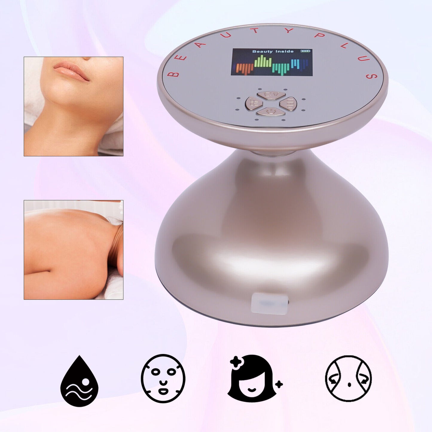 RF Ultrasonic Cavitation Fat Burn Slimming Anti-Cellulite Machine Body Massager