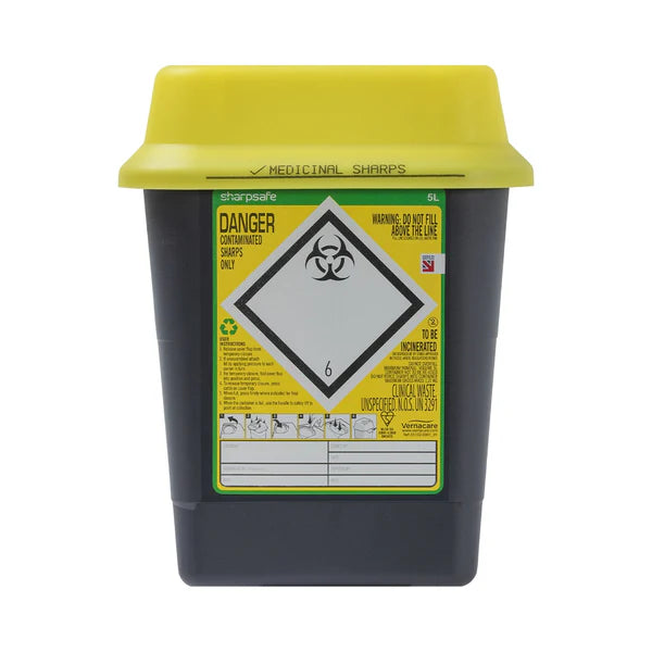 5L Sharps Container – Dual Protect Pro Sharpsafe