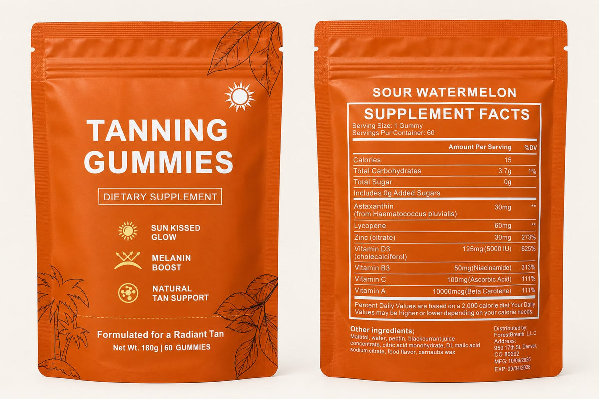 Tanning Gummies Australia – Sour Watermelon | 60 Gummies