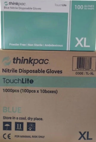 Nitrile - Ultra Flex Powder Free Non-Sterile Blue Gloves - XL In Stock