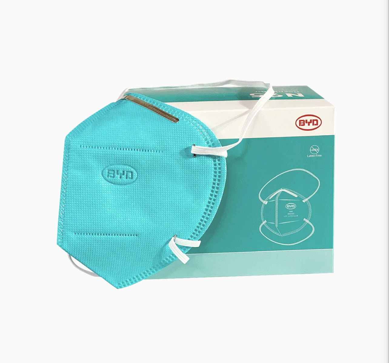 BYD Care Hospital Grade N95 Respirators (1 Box /20 masks)