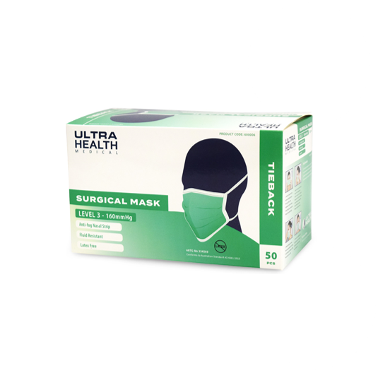 Ultra Health 3 Ply Face Mask
