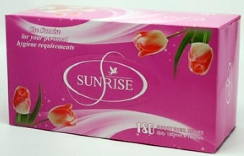 Sunrise Tissues 2ply 180mm x 180mm : 180 pieces per pack - In Stock