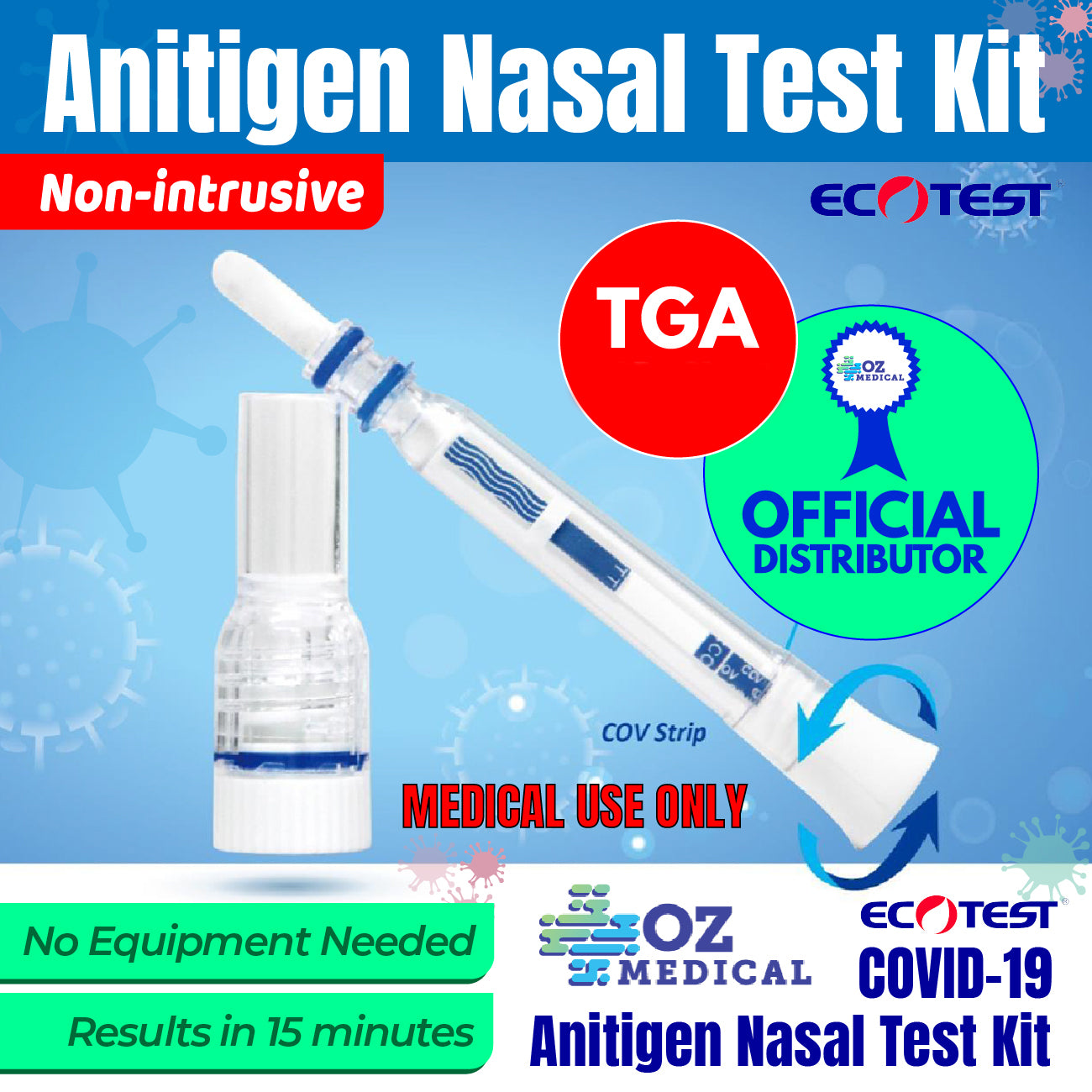ECOTEST Antigen Nasal Test Kit -  VERY HIGH SENSITIVITY- NOW AVAILABLE FOR HOME TESTING