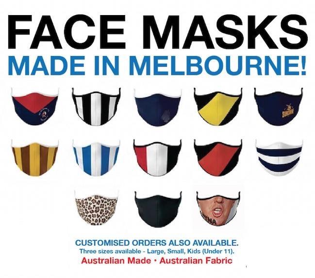 Novelty Footy Face Masks